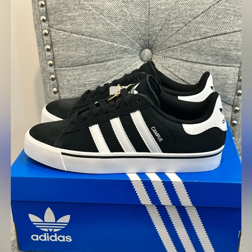 Adidas Campus Throwback Design, VULC J IH8038 Sneakers, Size 7